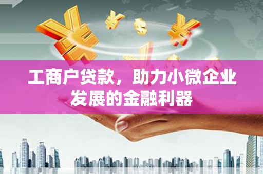 浑源工商户贷款,助力小微企业发展的金融利器 浑源工商户贷款,助力小微企业发展的金融利器