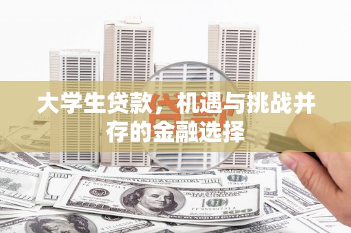 浑源大学生贷款，机遇与挑战并存的金融选择