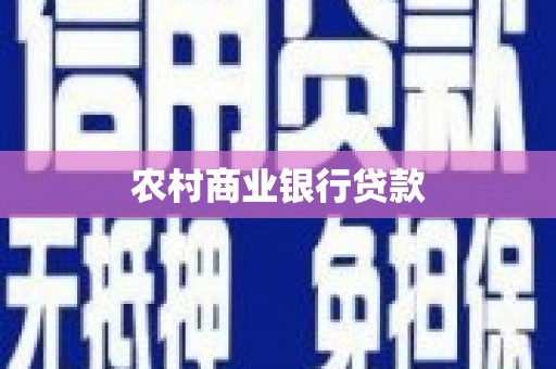 浑源农村商业银行贷款
