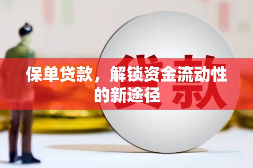 浑源保单贷款，解锁资金流动性的新途径