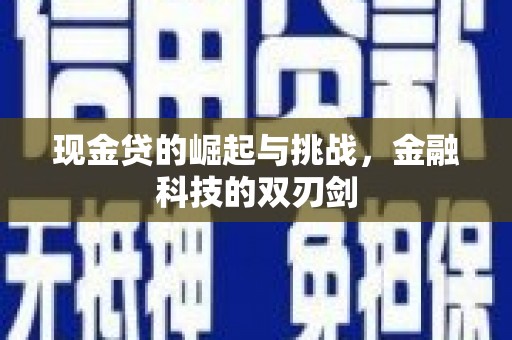 浑源现金贷的崛起与挑战，金融科技的双刃剑