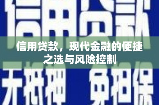 浑源信用贷款，现代金融的便捷之选与风险控制