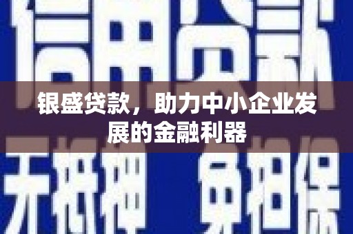 浑源银盛贷款，助力中小企业发展的金融利器