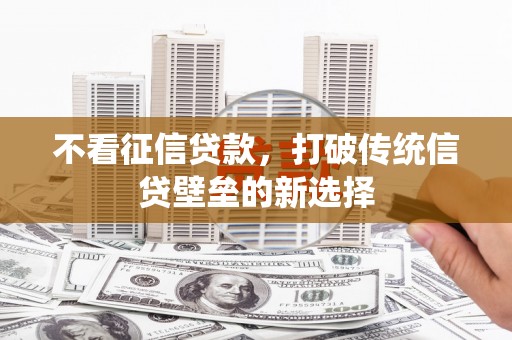 浑源不看征信贷款，打破传统信贷壁垒的新选择