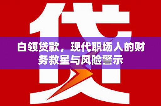 浑源白领贷款，现代职场人的财务救星与风险警示