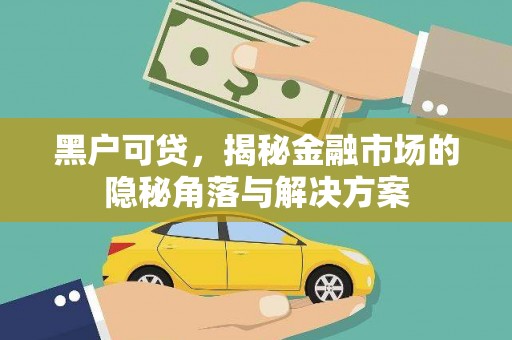 浑源黑户可贷，揭秘金融市场的隐秘角落与解决方案