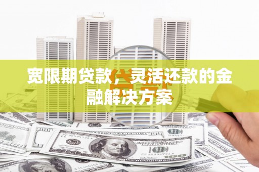浑源宽限期贷款，灵活还款的金融解决方案