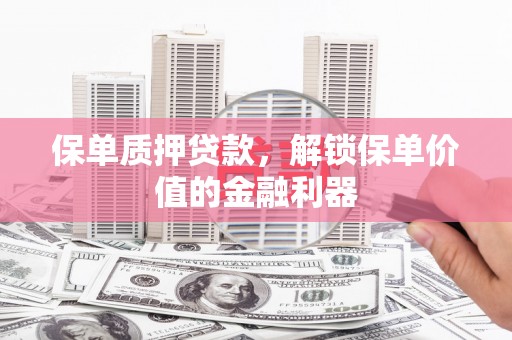 浑源保单质押贷款，解锁保单价值的金融利器