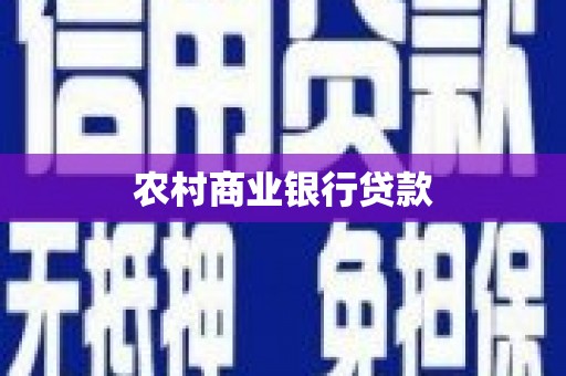 浑源农村商业银行贷款
