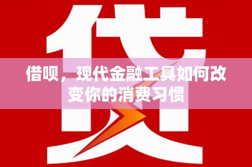 浑源借呗，现代金融工具如何改变你的消费习惯