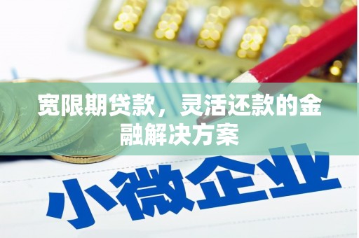 浑源宽限期贷款，灵活还款的金融解决方案