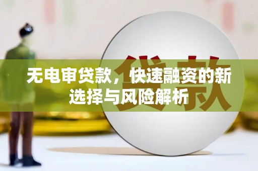 浑源无电审贷款，快速融资的新选择与风险解析