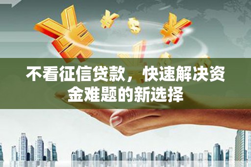 浑源不看征信贷款，快速解决资金难题的新选择