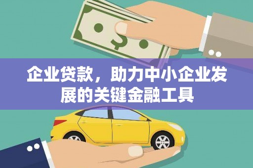 浑源企业贷款，助力中小企业发展的关键金融工具