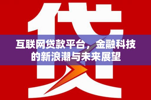 浑源互联网贷款平台，金融科技的新浪潮与未来展望