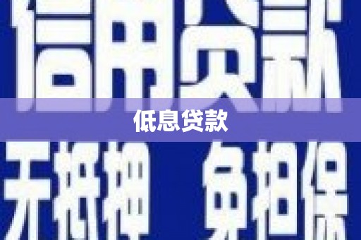 浑源低息贷款