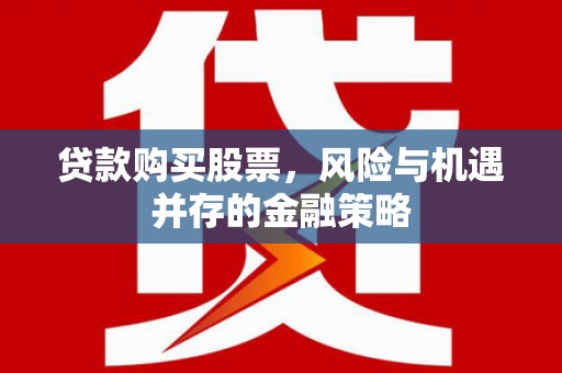 浑源贷款购买股票，风险与机遇并存的金融策略