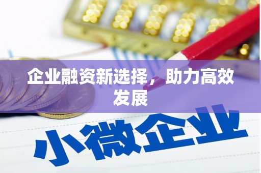 浑源企业融资新选择，助力高效发展
