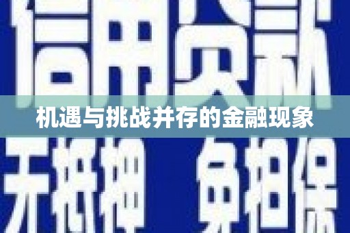 浑源机遇与挑战并存的金融现象