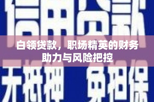 浑源白领贷款,职场精英的财务助力与风险把控 浑源白领贷款,职场精英的财务助力与风险把控